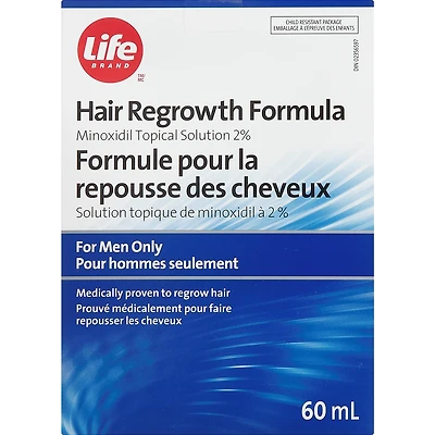 Formule pour la repousse des cheveux