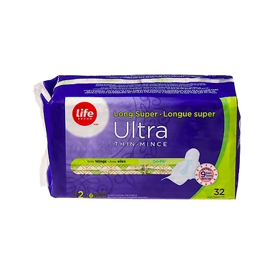 Life Ultra Thin Long Super With Flexi-Wings