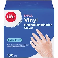 Gants d'examen médical en vinyle Life Brand 100ct