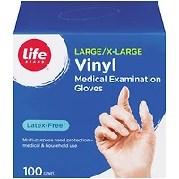 Life Brand Vinyl Medical Exam Gloves 100ct