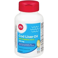 Huile de foie de morue avec vitamines A et D3 550mg