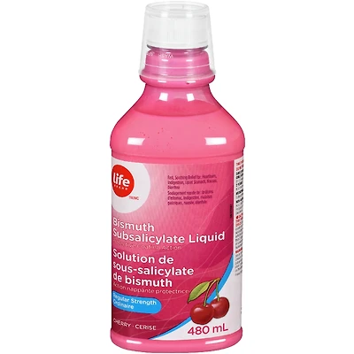 Bismuth Subsalicylate Liquid, Protective Coating Action, Regular Strength Cherry