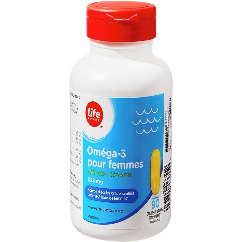 Oméga-3  535mg pour femmes 200 AEP  100 ADH