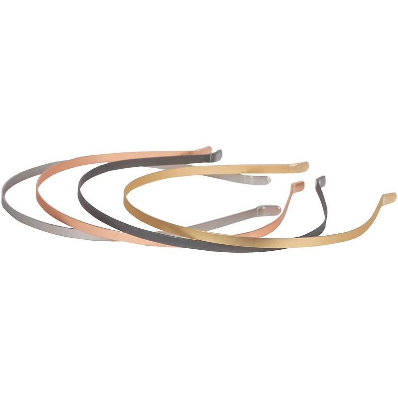 4pk Metallic Headbands