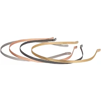 4pk Metallic Headbands