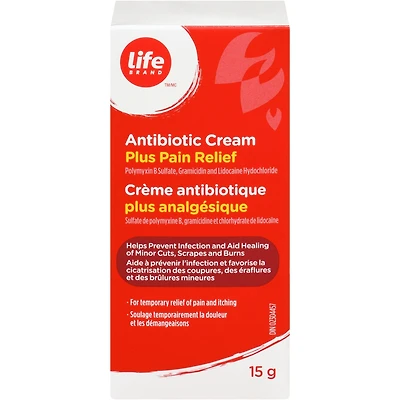 Antibiotic Cream Plus Pain Relief