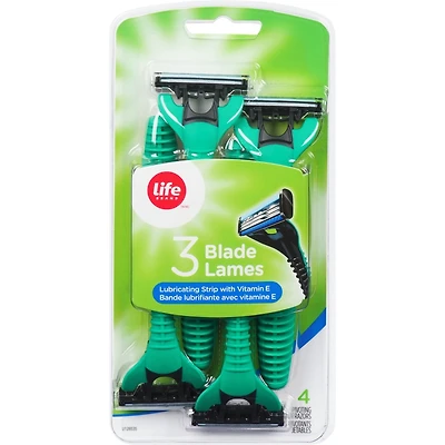 Rasoirs jetables  à triple lames,  pour hommes
