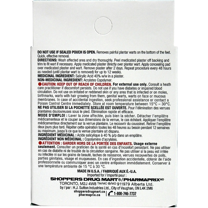 Life Brand
 Médicamenteux  Anti-verrues Plantaires acide salicylique à 40% p/p