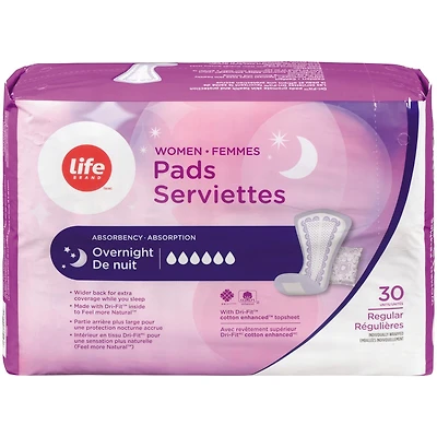 Women's Pads Overnight Absorbency