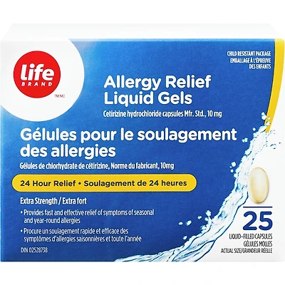 Allergy Relief Liquid Gels 25ct