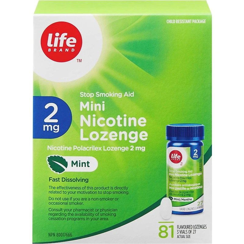 Mini Nicotine Lozenges mg