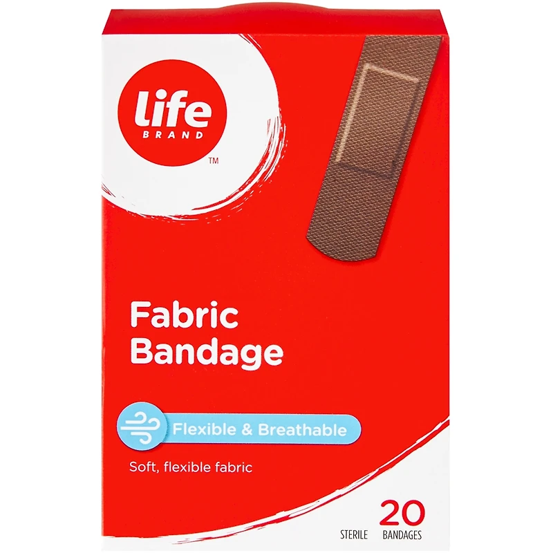 Pansement en tissu foncé 20ct