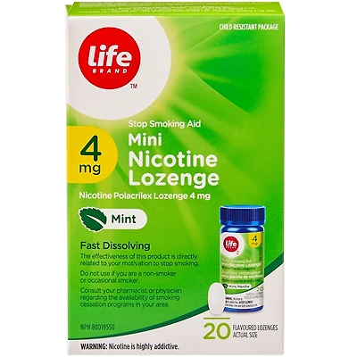 Mini Pastille de nicotine 4 mg