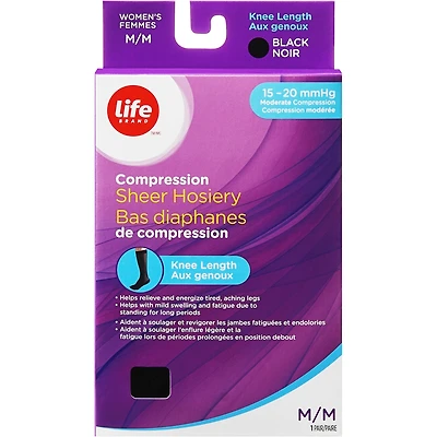 LB Trouser Sock Black Medium 15-20
