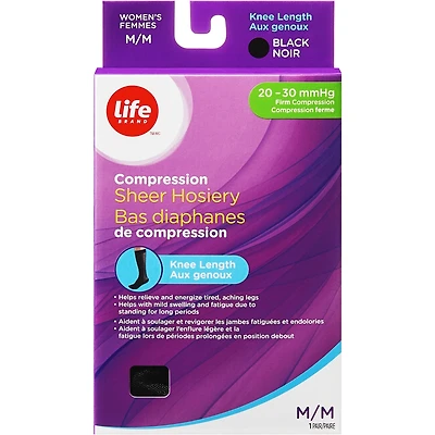 LB Trouser Sock Black Medium 20-30