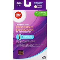 LB Sheer Hosiery Knee High Beige X-Large -20