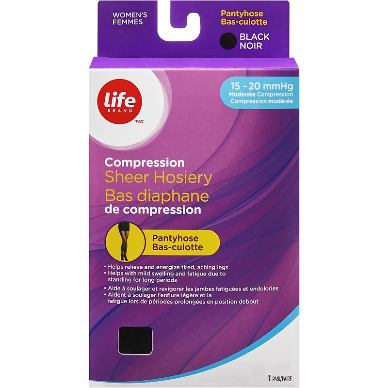 Bas diaphane de compression bas-culotte -20