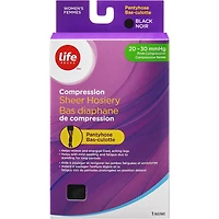 Bas diaphane de compression bas-culotte -20