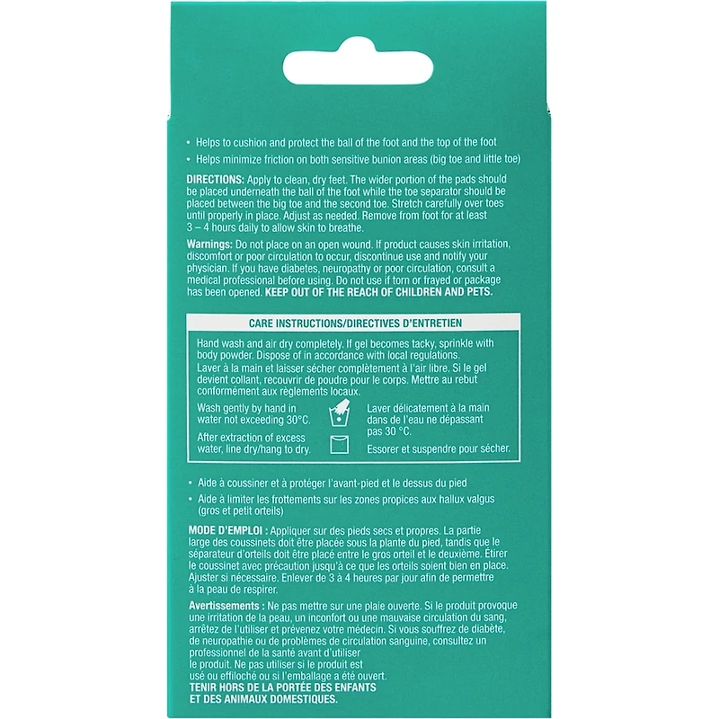 All Gel Ball of Foot Protectors with Toe Separator L/XL