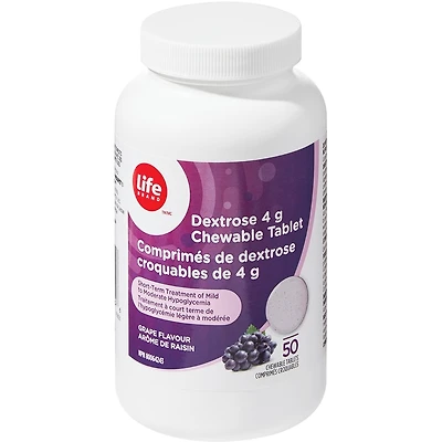 LifeComprimes de dextrose croquables de 4g