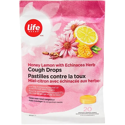 Pastilles contre la toux au miel et citron avec échinacée