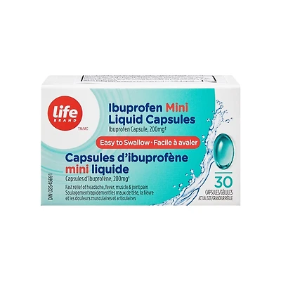 Capsules d’ibuprofène
mini liquide
