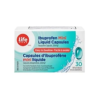 Capsules d’ibuprofène
mini liquide