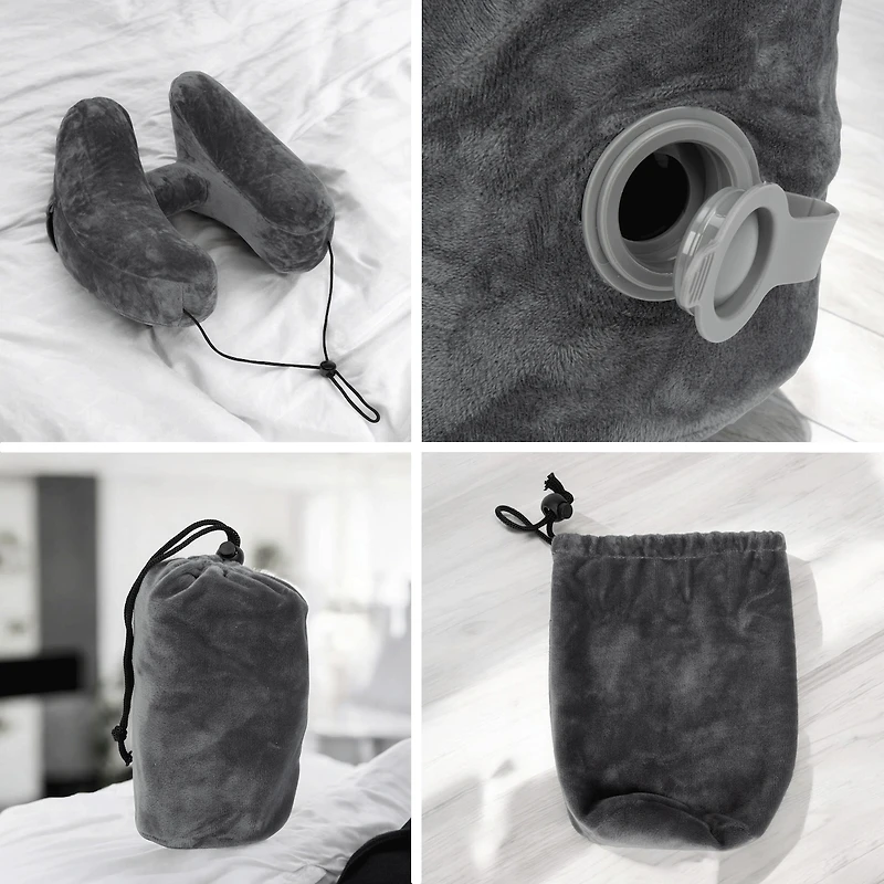 Deluxe Neck Support Pillow With Pouch