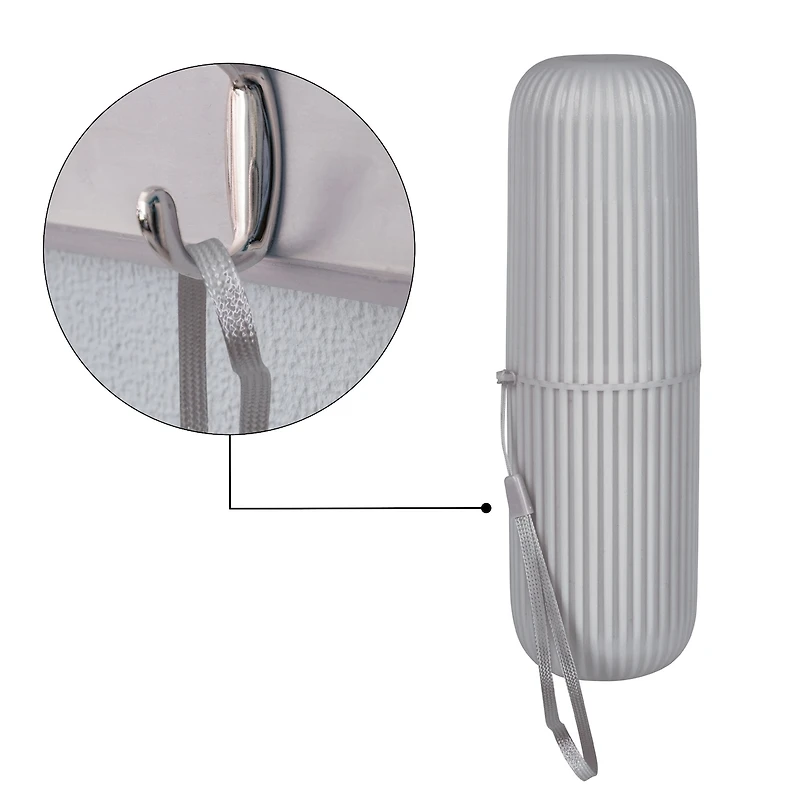Trousse De Rangement Pour Hygiène Buccale - Gris