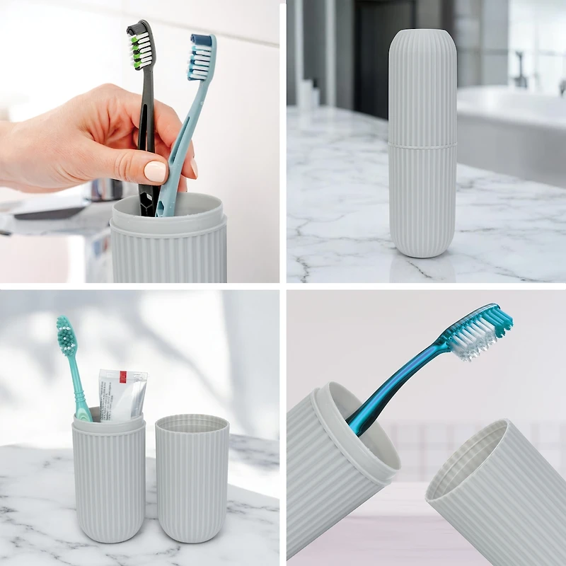 Trousse De Rangement Pour Hygiène Buccale - Gris