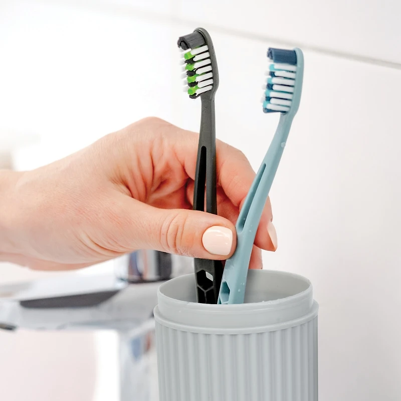 Trousse De Rangement Pour Hygiène Buccale - Gris