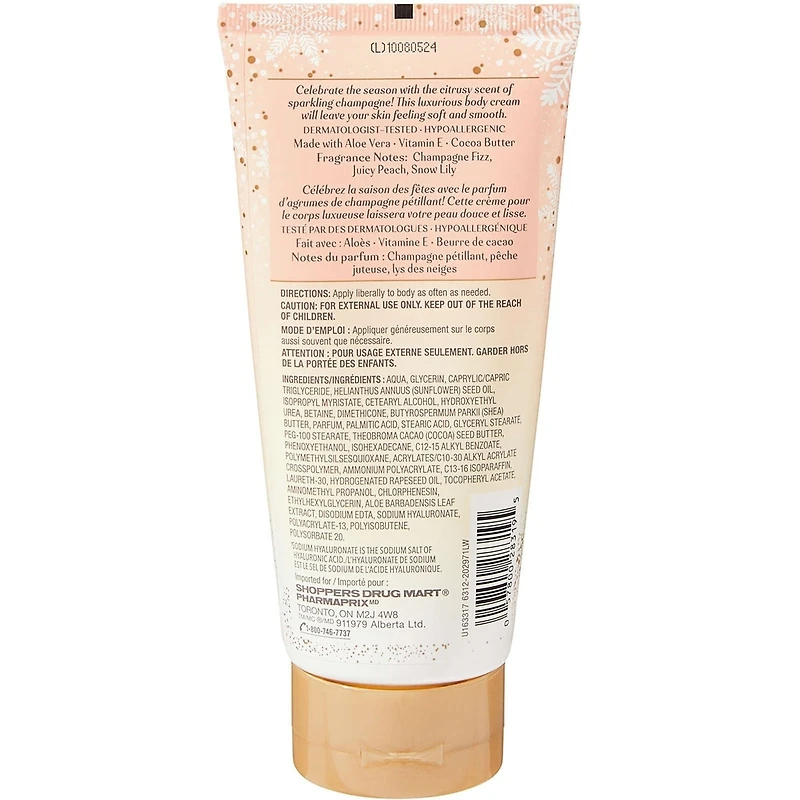 Lb Champagne Bubbles Hydrating Body Cream