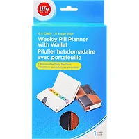 4 x  WEEKLY PILL PLANNERWITH WALLET