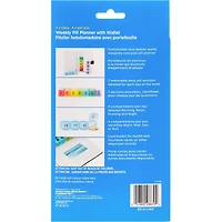 4 x  WEEKLY PILL PLANNERWITH WALLET