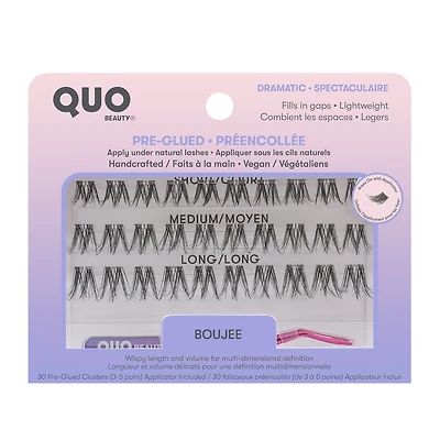 Cils Cluster Pré-Encollés Avec Outil Boujee