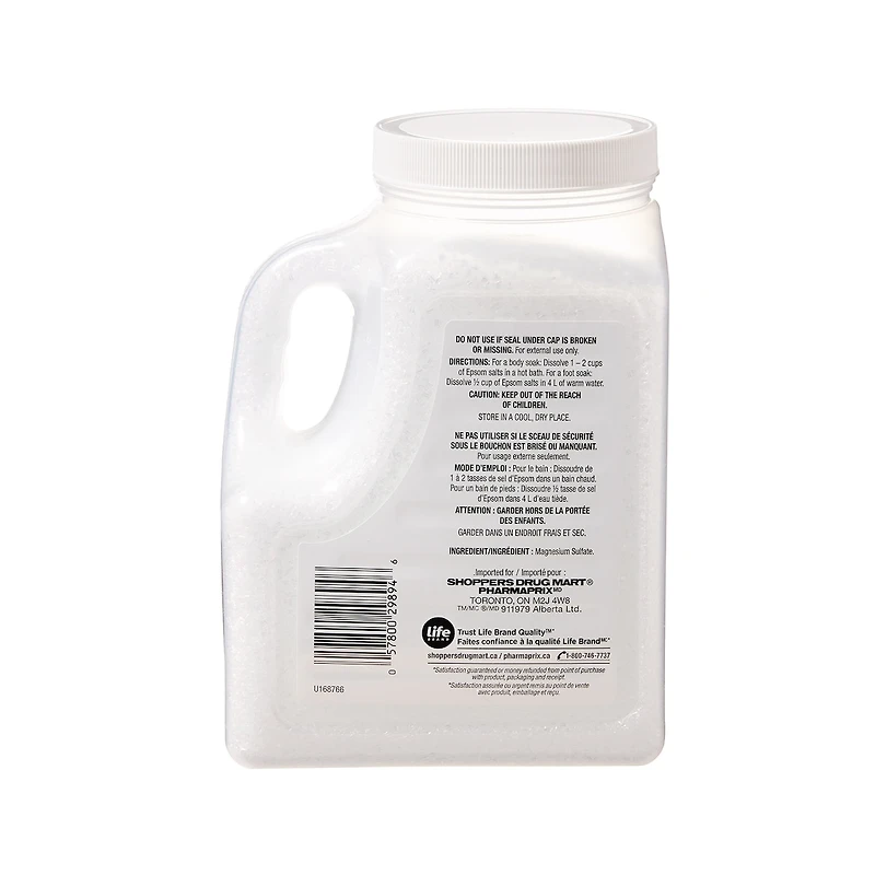 Sel D'Epsom, Non-parfumé