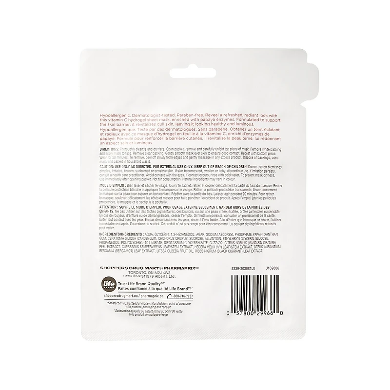 Hydrogel Vit C and Papaya Mask