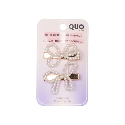 Pqt 2 Pinces De Coiffure Boucle Perle
