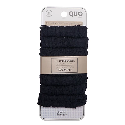 Unbreakable Elastic 8pk Thick Hair Type Black
