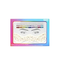 Ensemble de tatouage de taches de rousseurs temporaire et brillants pour le visage