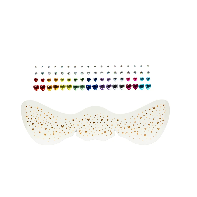 Ensemble de tatouage de taches de rousseurs temporaire et brillants pour le visage