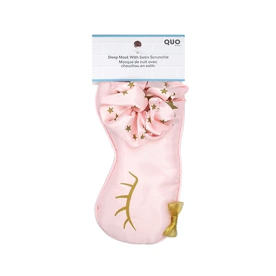 Masque de nuit avec chouchou en satin