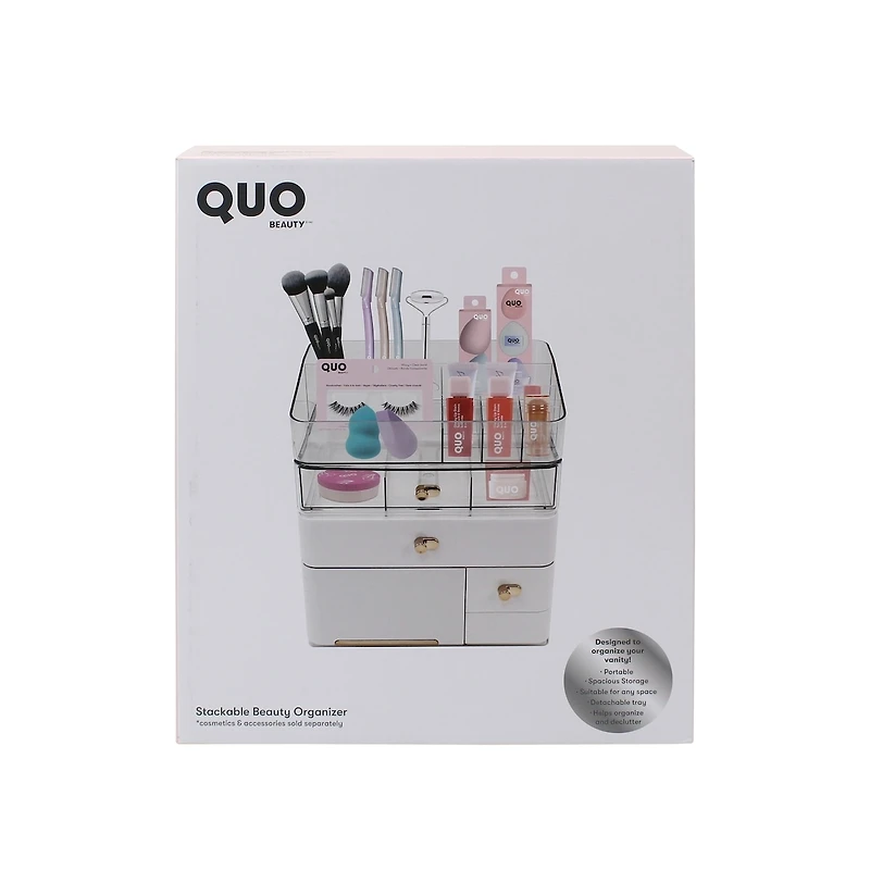 Organisateur de beauté empilable