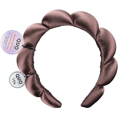 Serre-tête Bouffant En Satin Mocha À Effet Bulles