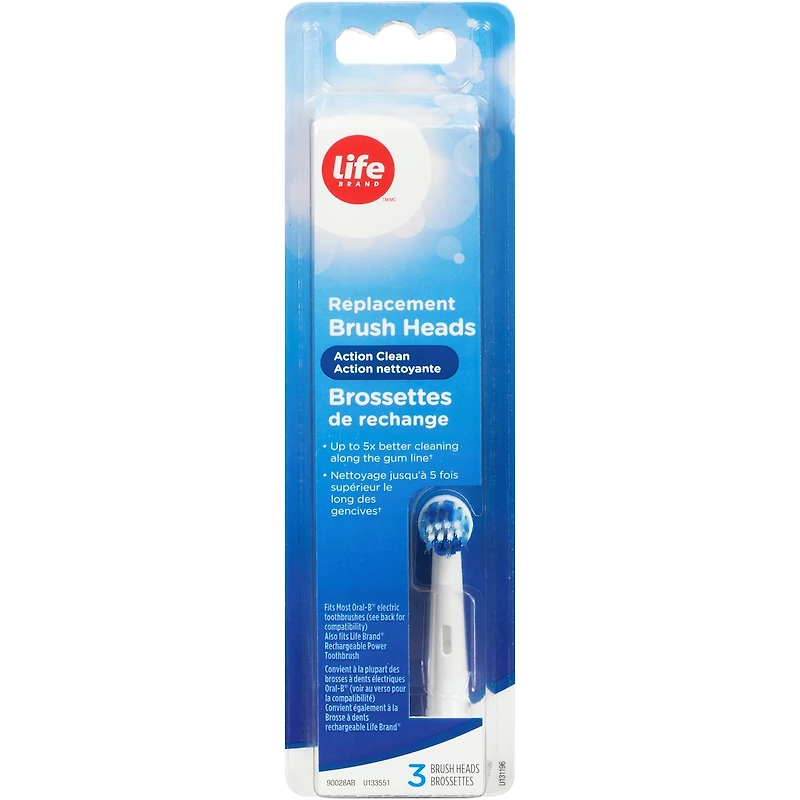 Brossettes de recharge action nettoyante