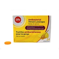 Pastilles antibactériennes pour la gorge