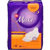 Life Maxi Overnight With Flexi-Wings® 28
