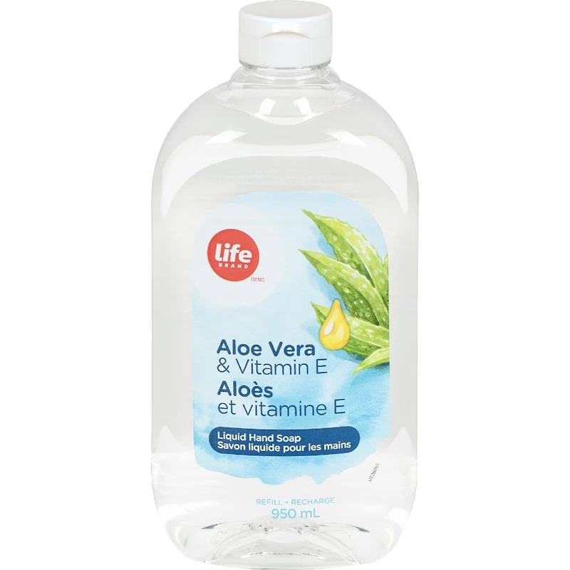 Aloes et vitamine E Savon liquide pour les mains