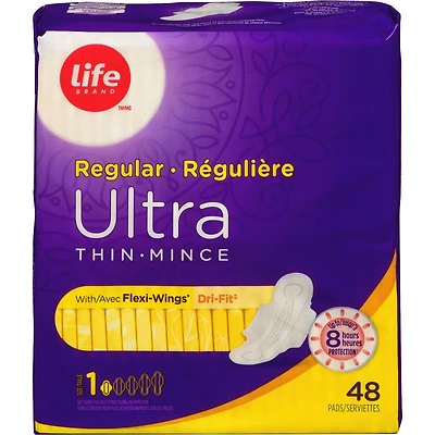 Life Ultra Thin Regular With Flexi-Wings® 48