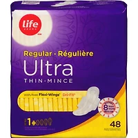 Life Ultra Thin Regular With Flexi-Wings® 48